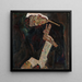 Le Lyriciste - Egon Schiele — indrammet kunstværk på væggen