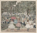 Le Mall, Central Park - Maurice Prendergast — visning af kunstværket