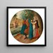 Le Manteau bleu - Pieter Brueghel den Yngre — indrammet kunstværk på væggen