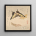 Le Manuel de peinture de Flock of Butterflies Guncho Gafu 3 - Kubo Shunman — indrammet kunstværk på væggen