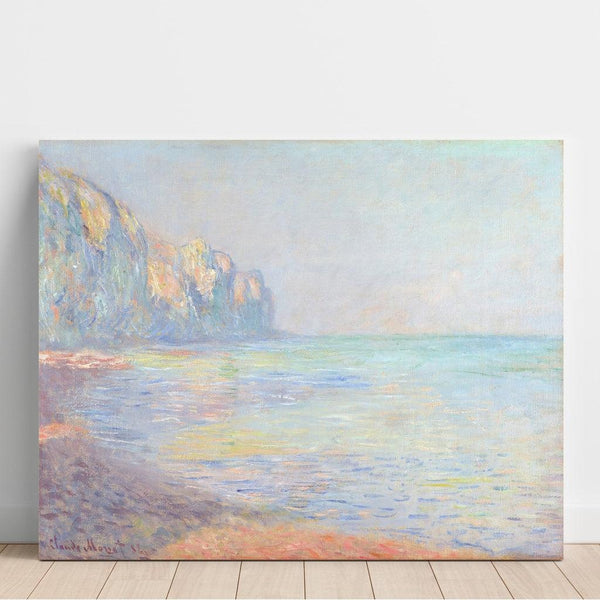 Reproduktion af maleriet af maleriet Morgen, Tågetid, Pourville (Tågetid i Pourville) - Claude Monet
