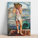 Reproduktion af maleriet Le Pêcheur - Moïse Kisling