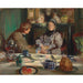 Reproduktion af maleriet Le Peintre Sickert et sa Mère, Petit-déjeuner à Neuville - Jacques-Émile Blanche