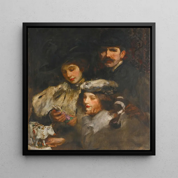 Le Peintre, sa femme et sa fille - James Jebusa Shannon