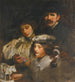Le Peintre, hans kone og datter - James Jebusa Shannon — visning af kunstværket