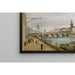 Reproduktion af maleriet af Le Pont au Change, set fra quai de Gesvres - Jean-Baptiste-Camille Corot