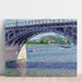 Reproduktion af maleriet af maleriet Le Pont d'Argenteuil et la Seine - Gustave Caillebotte