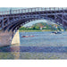 Reproduktion af maleriet af maleriet Le Pont d'Argenteuil et la Seine - Gustave Caillebotte