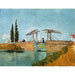 Reproduktion af maleriet Le Pont de Langlois à Arles - Vincent van Gogh