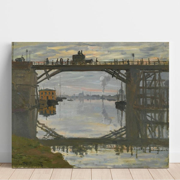Reproduktion af maleriet Le Pont de bois - Claude Monet