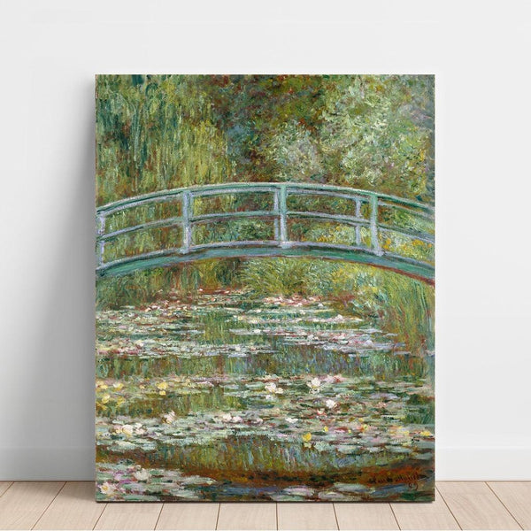 Reproduktion af maleriet af Claude Monet - Le Pont sur un étang de nymphéas