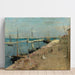 maleriet Le Port de Cherbourg af Berthe Morisot — vægpræsentation af kunstværket