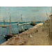 maleriet Le Port de Cherbourg af Berthe Morisot — vist i et interiør