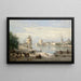 Reproduktion af maleriet Le Port de La Rochelle af Jean-Baptiste-Camille Corot