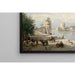 Reproduktion af maleriet Le Port de La Rochelle af Jean-Baptiste-Camille Corot
