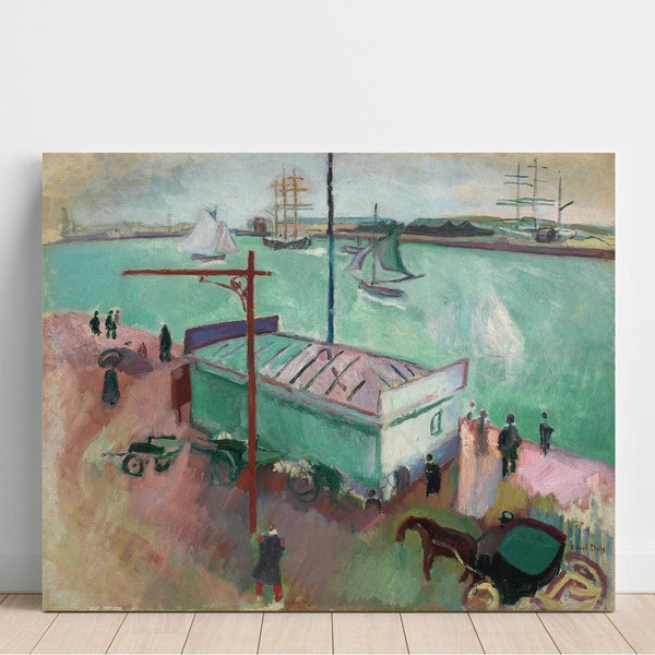 Reproduktion af maleriet Le Port du Havre - Raoul Dufy
