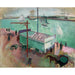 Reproduktion af maleriet Le Port du Havre - Raoul Dufy