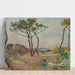Reproduktion af maleriet Le Pradet, les Pins sur la Plage - Henri Lebasque