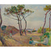 Reproduktion af maleriet Le Pradet, les Pins sur la Plage - Henri Lebasque
