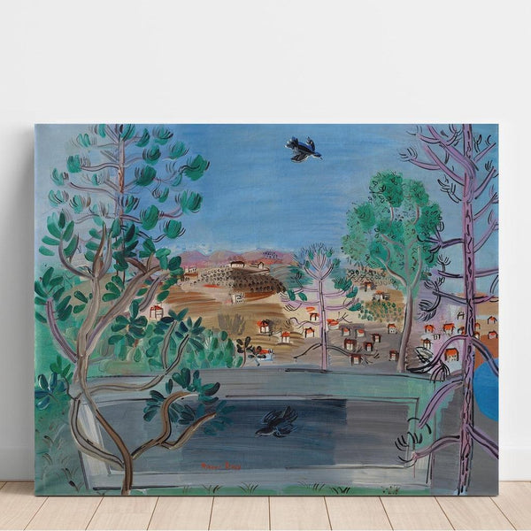 Reproduktion af maleriet Le Réservoir à Golfe-Juan, à l'Oiseau - Raoul Dufy
