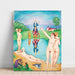 Reproduktion af maleriet "Le Retour aux terrains de jeu de la jeunesse" - Nils Dardel