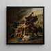Le Sac de Jérusalem af romerne - François Joseph Heim — indrammet kunstværk på væggen