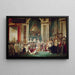 Indrammet kunsttryk af Napoleons kroning af Jacques-Louis David