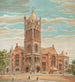 Brooklyn Tabernacle opført i 1890 - Anonym — visning af kunstværket