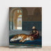 Reproduktion af maleriet Le Tigre et le Gardien - Jean-Léon Gérôme