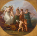 Le Triomphe de Vénus med de Tre Gracer - Angelica Kauffmann — vist i et interiør