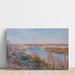 Reproduktion af maleriet af maleriet Le Village de Champagne au Coucher du Soleil, Avril - Alfred Sisley