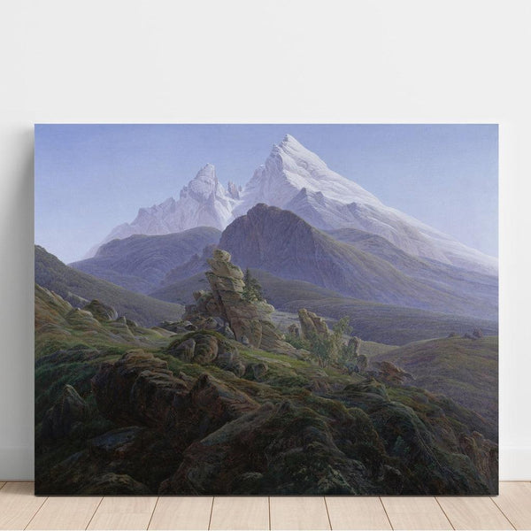 Reproduktion af maleriet Le Watzmann - Caspar David Friedrich