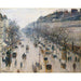 Reproduktion af maleriet af Camille Pissarro's Maleri "Le boulevard Montmartre un matin d'hiver"