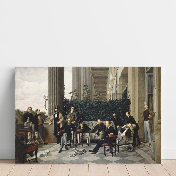 Reproduktion af maleriet Le cercle de la rue Royale - James Tissot