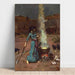 Reproduktion af maleriet Det magiske cirkel - John William Waterhouse