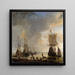 Le chantier naval à Amsterdam - Reinier Nooms — indrammet kunstværk på væggen