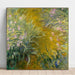 Reproduktion af maleriet Le chemin à travers les Iris - Claude Monet