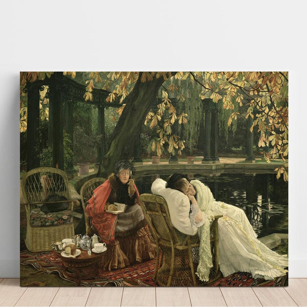 Reproduktion af maleriet James Tissot - Det convalescent maleri