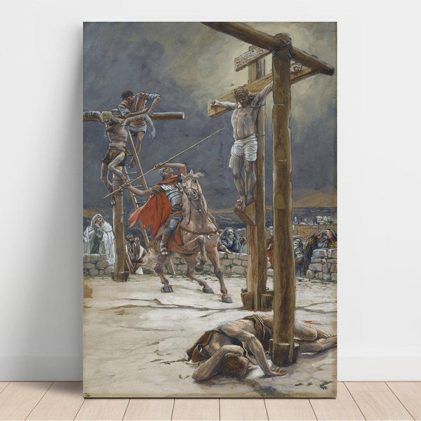Reproduktion af maleriet Le coup de lance - James Tissot