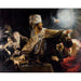 Reproduktion af maleriet Le festin de Belshazzar - Rembrandt van Rijn