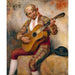 Reproduktion af maleriet Le guitarist spansk - Pierre-Auguste Renoir