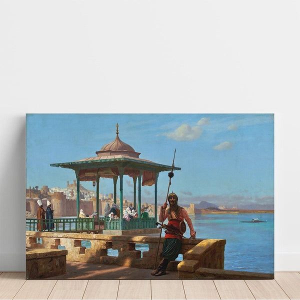 Reproduktion af maleriet Le harem i kiosken - Jean-Léon Gérôme