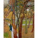 Reproduktion af maleriet af hospitalshaven Saint-Paul (Faldende blade) - Vincent van Gogh