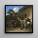 Le jardin de la chaumière - Adriaen van Ostade — indrammet kunstværk på væggen