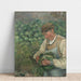 Reproduktion af maleriet Le jardinier - Vieux paysan au chou - Camille Pissarro