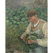 Reproduktion af maleriet Le jardinier - Vieux paysan au chou - Camille Pissarro