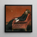 Den unge forældreløse - William Merritt Chase — indrammet kunstværk på væggen