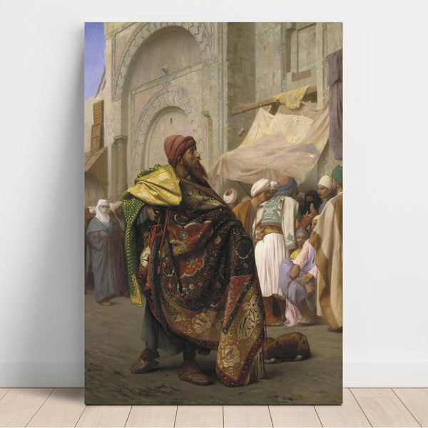Reproduktion af maleriet Den Kairo's tæppehandler - Jean-Léon Gérôme