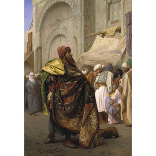 Le marchand de tapis du Caire - Jean-Léon Gérôme | Reproduction Tableau Décoration murale affiche copie