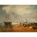 Reproduktion af maleriet Le marché aux poissons à la plage de Hastings - Joseph Mallord William Turner